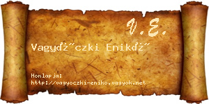 Vagyóczki Enikő névjegykártya