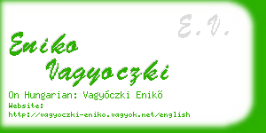 eniko vagyoczki business card